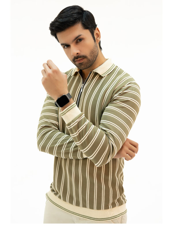 Men’s Full Sleeve Sweatshirt with Collar & Zip – Premium Winter Wear OLD MONEY