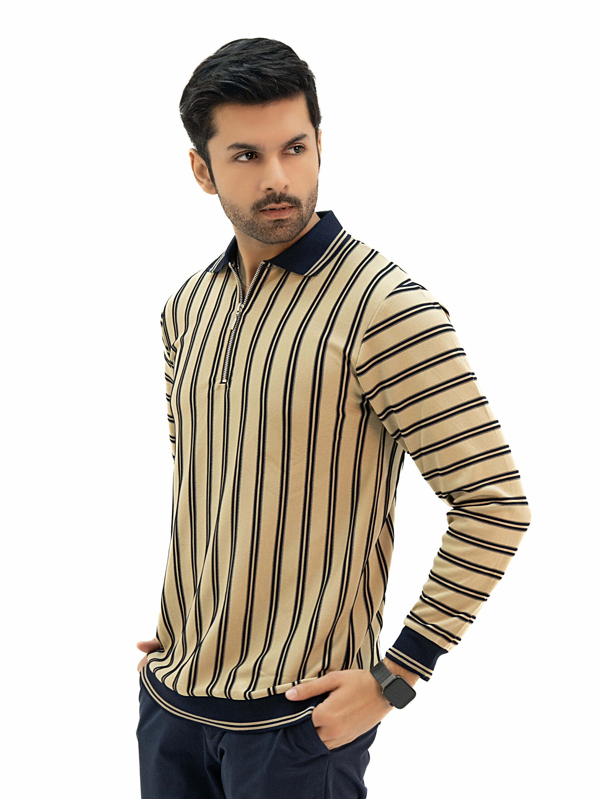 05 Men’s Full Sleeve Sweatshirt with Collar & Zip – Premium Winter Wear OLD MONEY - Image 1