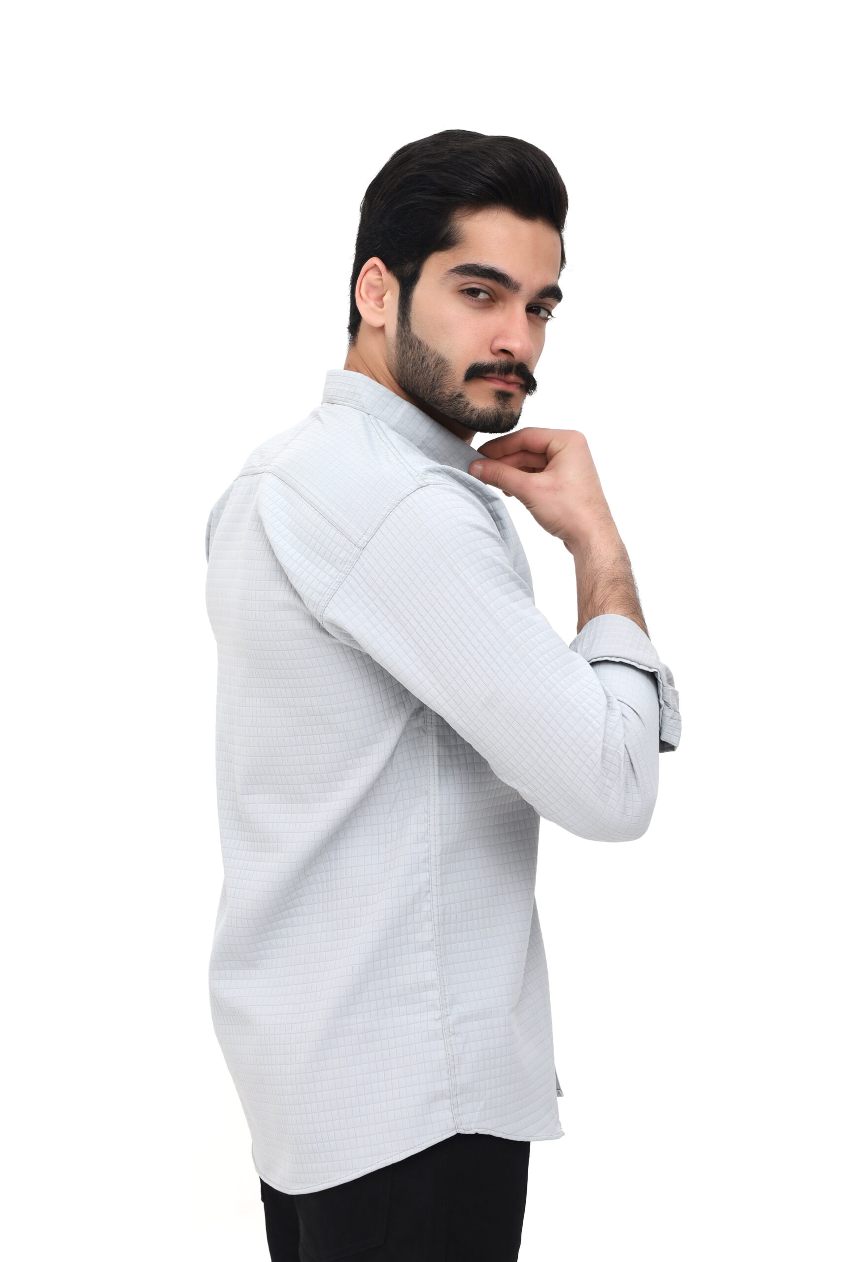 IMG_1495 Premium Textured Smart Fit Shirt - Image 3