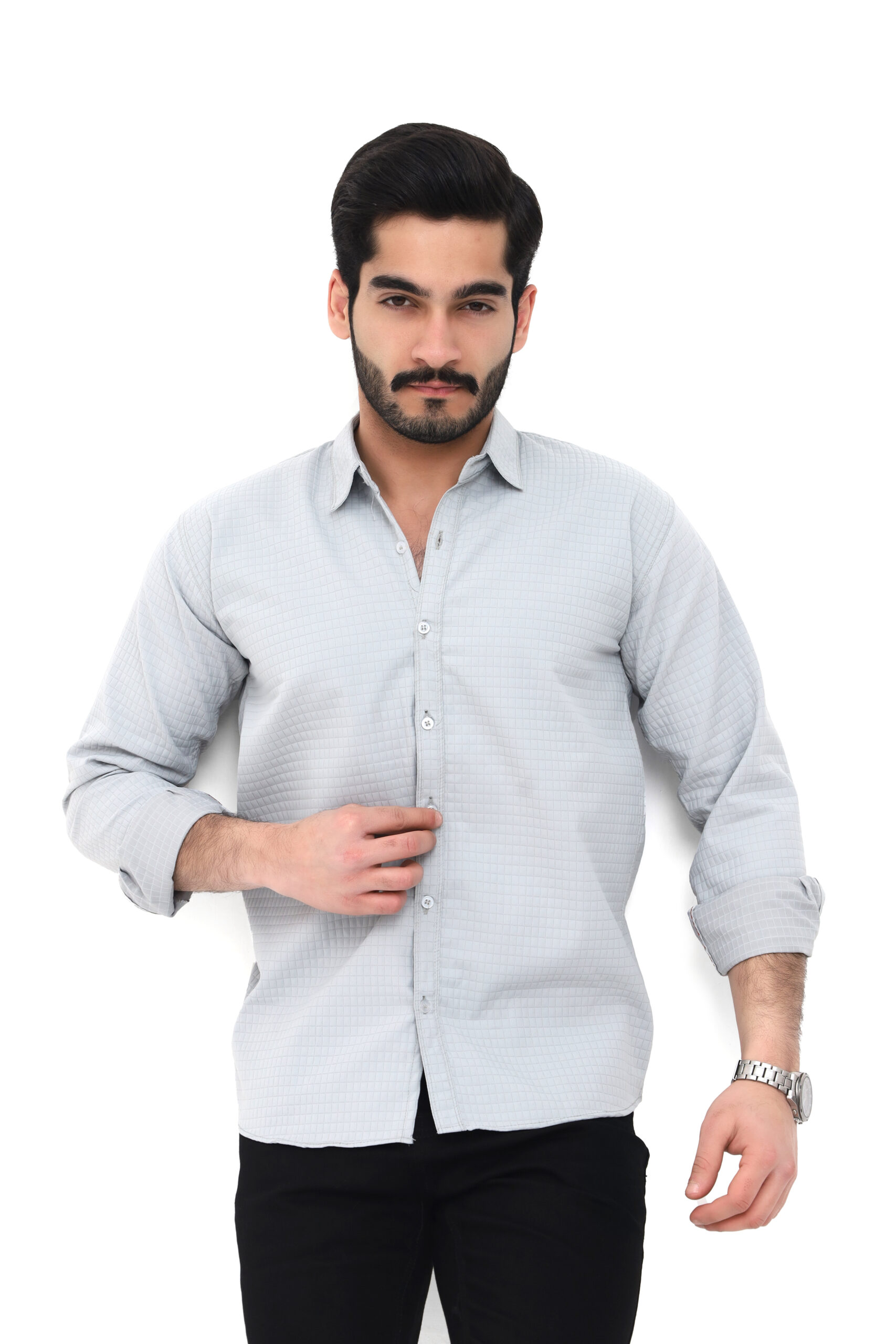 IMG_1497 Premium Textured Smart Fit Shirt - Image 2